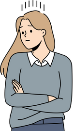 費用の不安を表すイラスト